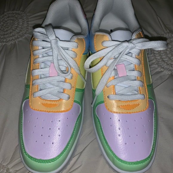 Time&Tru Pastel Hand painted sneakers - Picture 1 of 4